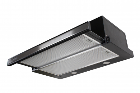 Kitchen hood Profit M Telescope №1 60 cm 840  m3 LED color black installation. stainless steel 