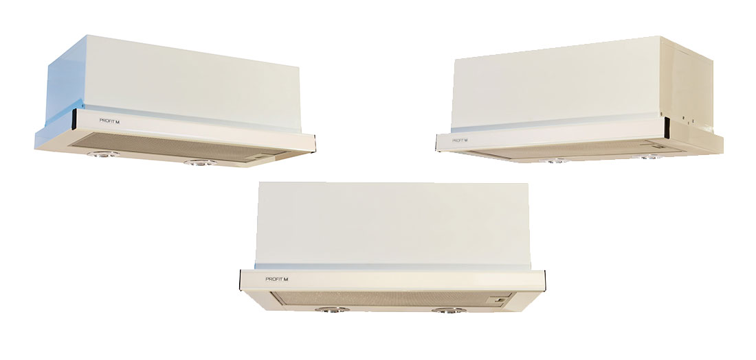Витяжка ProfitM Телескоп №2 60 750м3 Біла вст. Біла LED_7